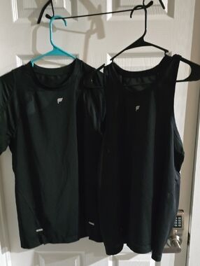 Fabletics Black Men's Tank Top (pair)